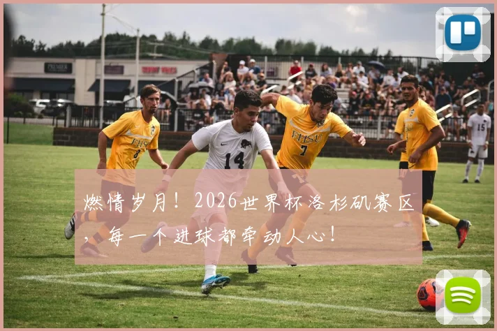 燃情岁月！2026世界杯洛杉矶赛区，每一个进球都牵动人心！